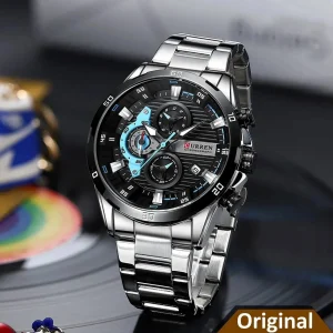Curren 697 - Silver Black